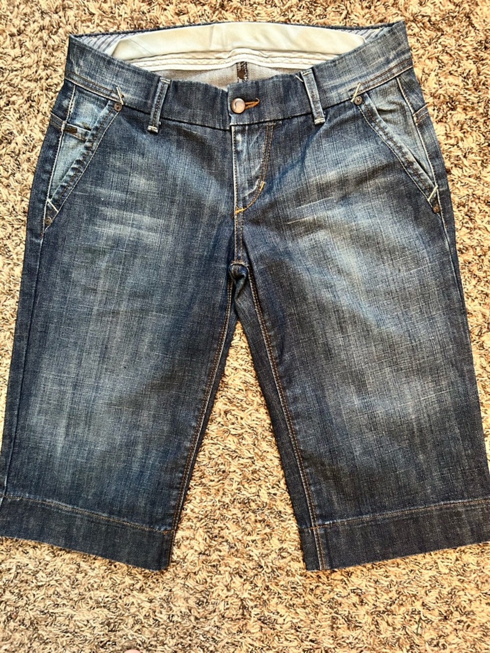 Joe's Jeans Dark Blue Denim Cropped Ankle Jeans